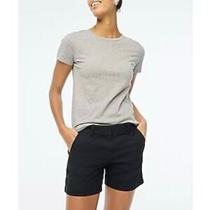 NWT J.Crew Factory 5" Classic Chino Short In Black Size 0